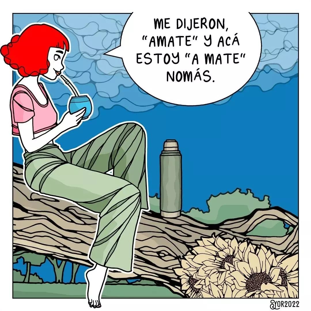 Ilustraciones y frases de amor con mate