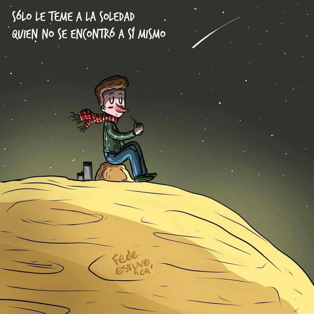 Ilustraciones y frases de amor con mate