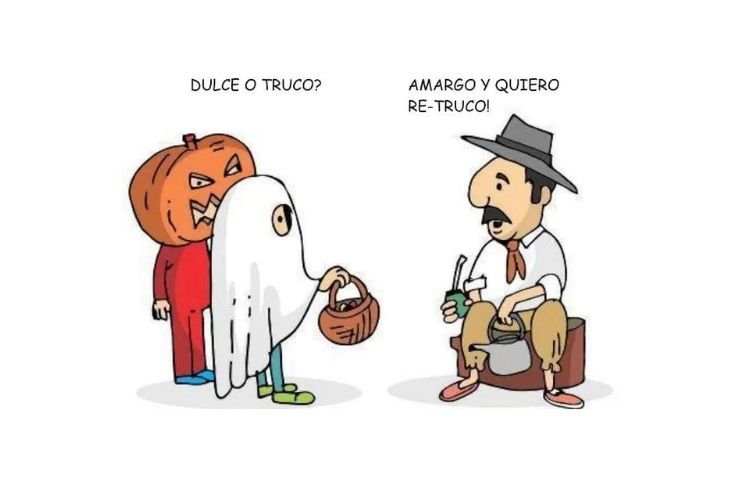 meme-gaucho-tomando-mate-niños-disfraces-haloween