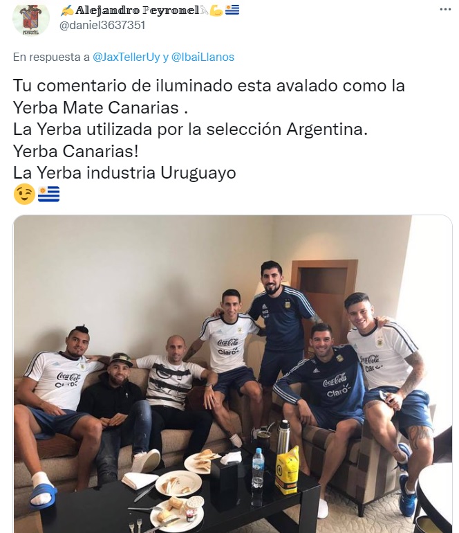 print-twet-uruguayo-yerba-canarias-seleccion-arg-futbol