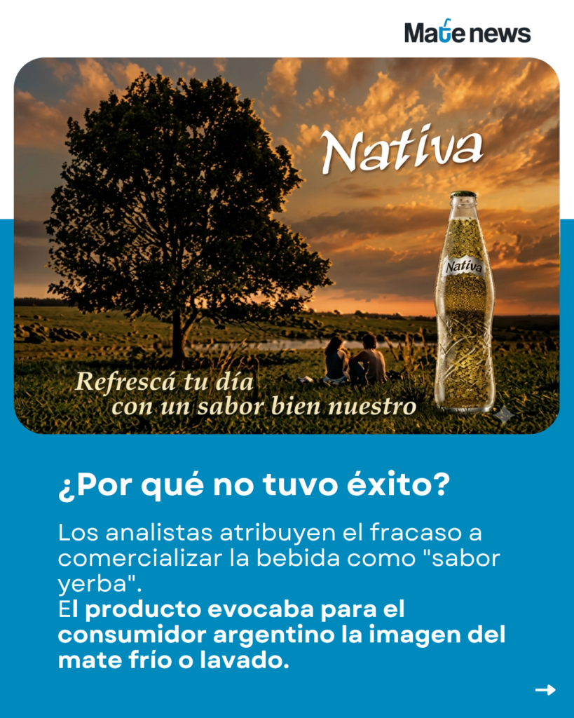 print screem publicidad tv nativa argentina, gaseosa con yerba mate coca cola